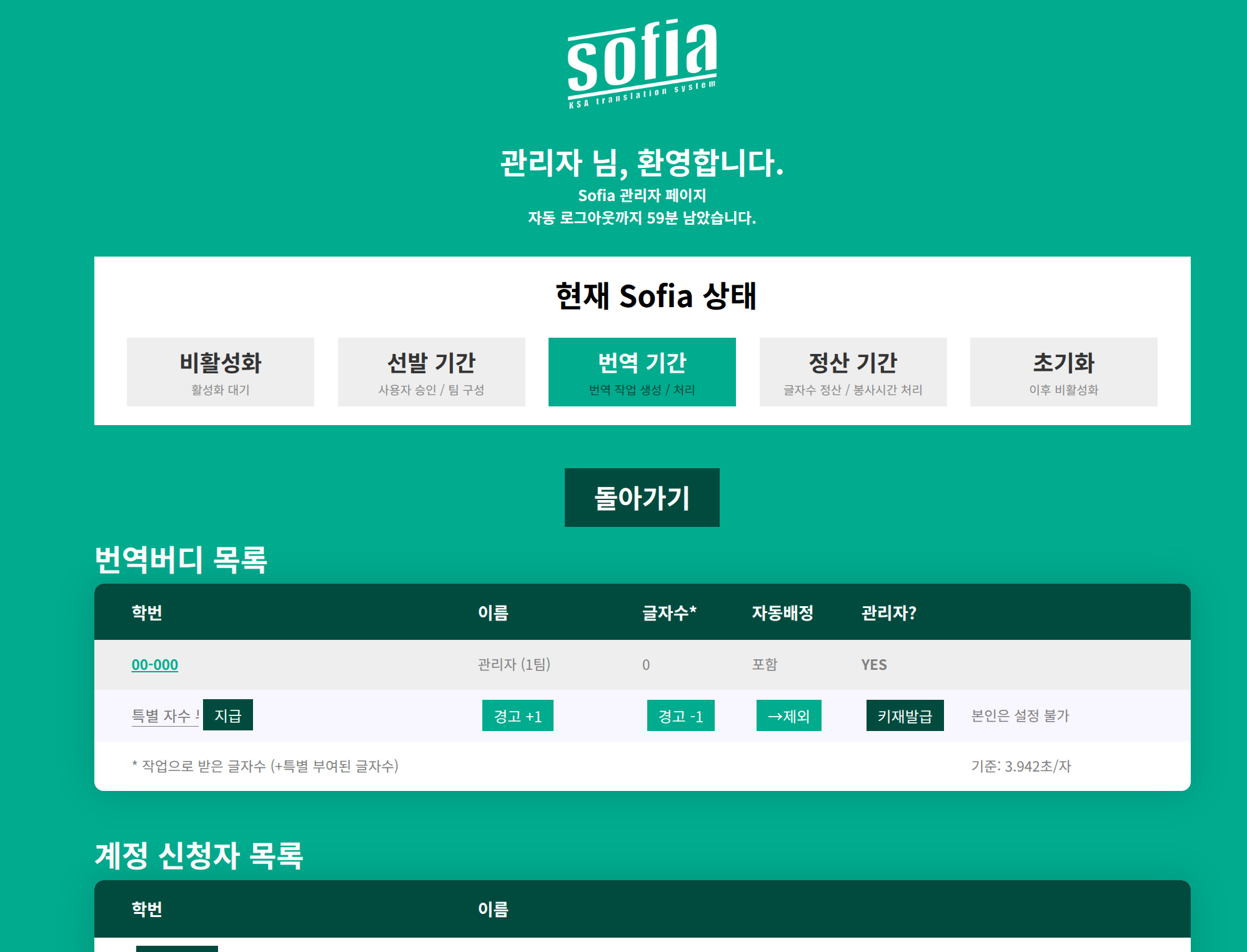 Sofia 웹 인터페이스